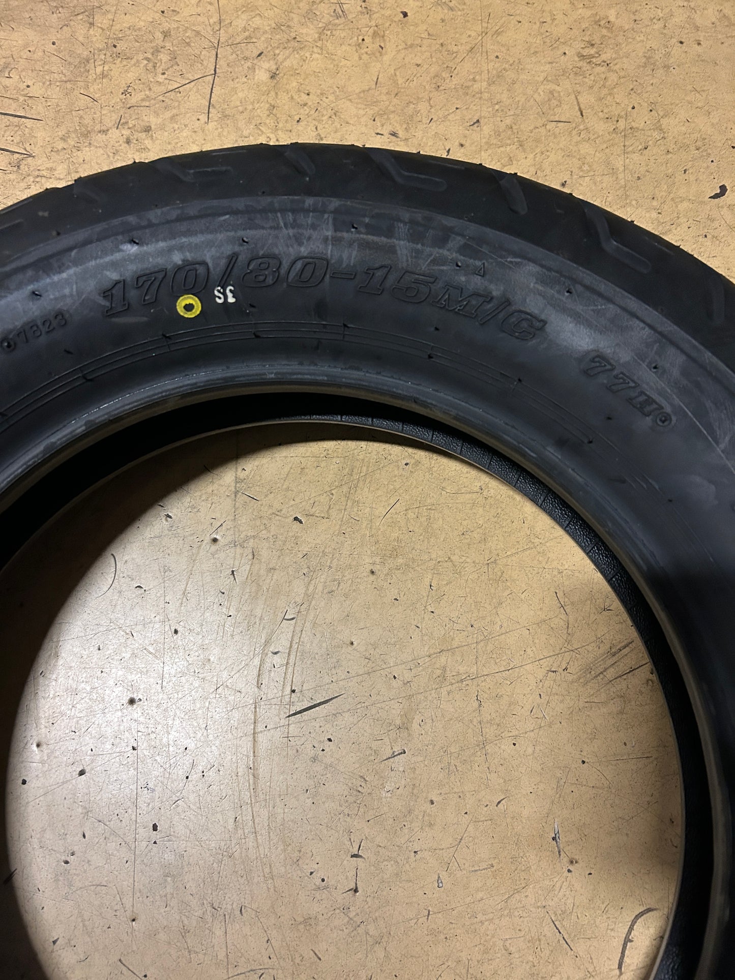 DUNLOP D404 BSW 170 80 15 77H REAR MOTORCYCLE TIRE 45605418