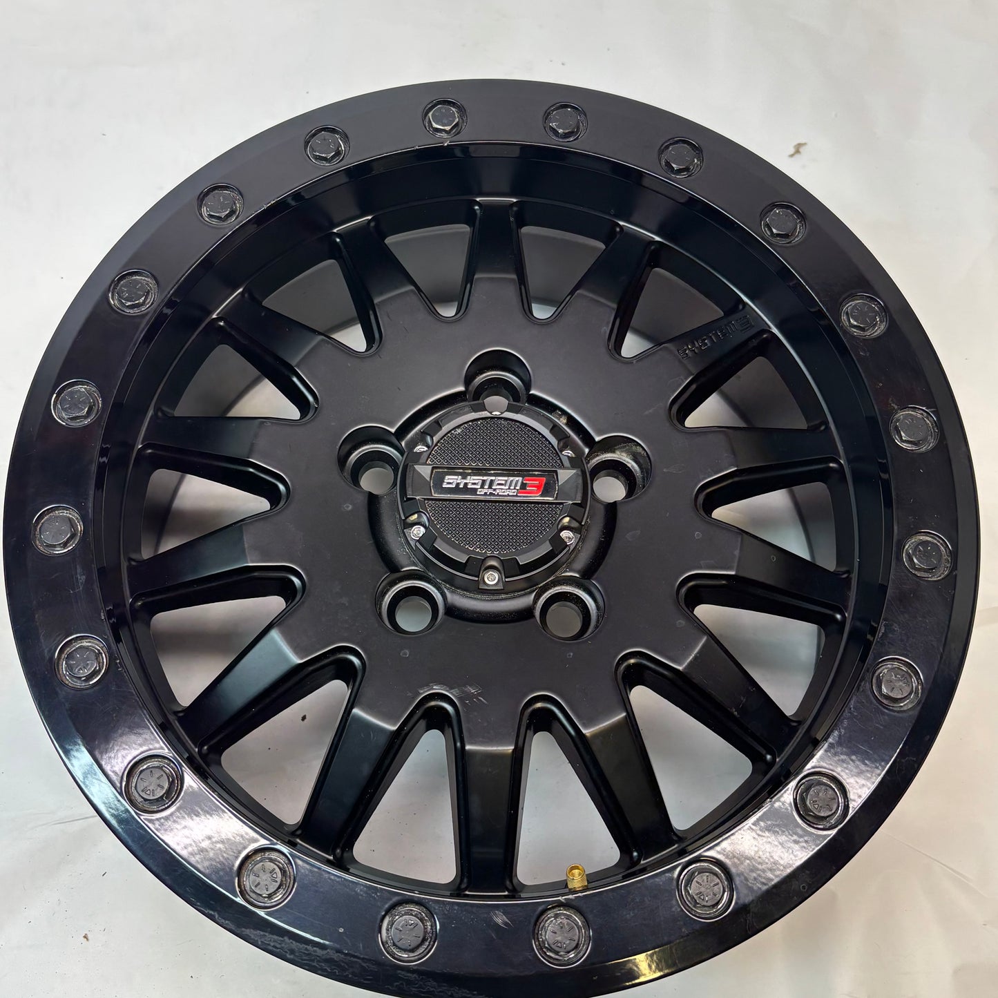 SYSTEM 3 BEADLOCK BLACK/GUNMETAL GREY WHEEL 15X6.5 ET+38 5X115 TD040B