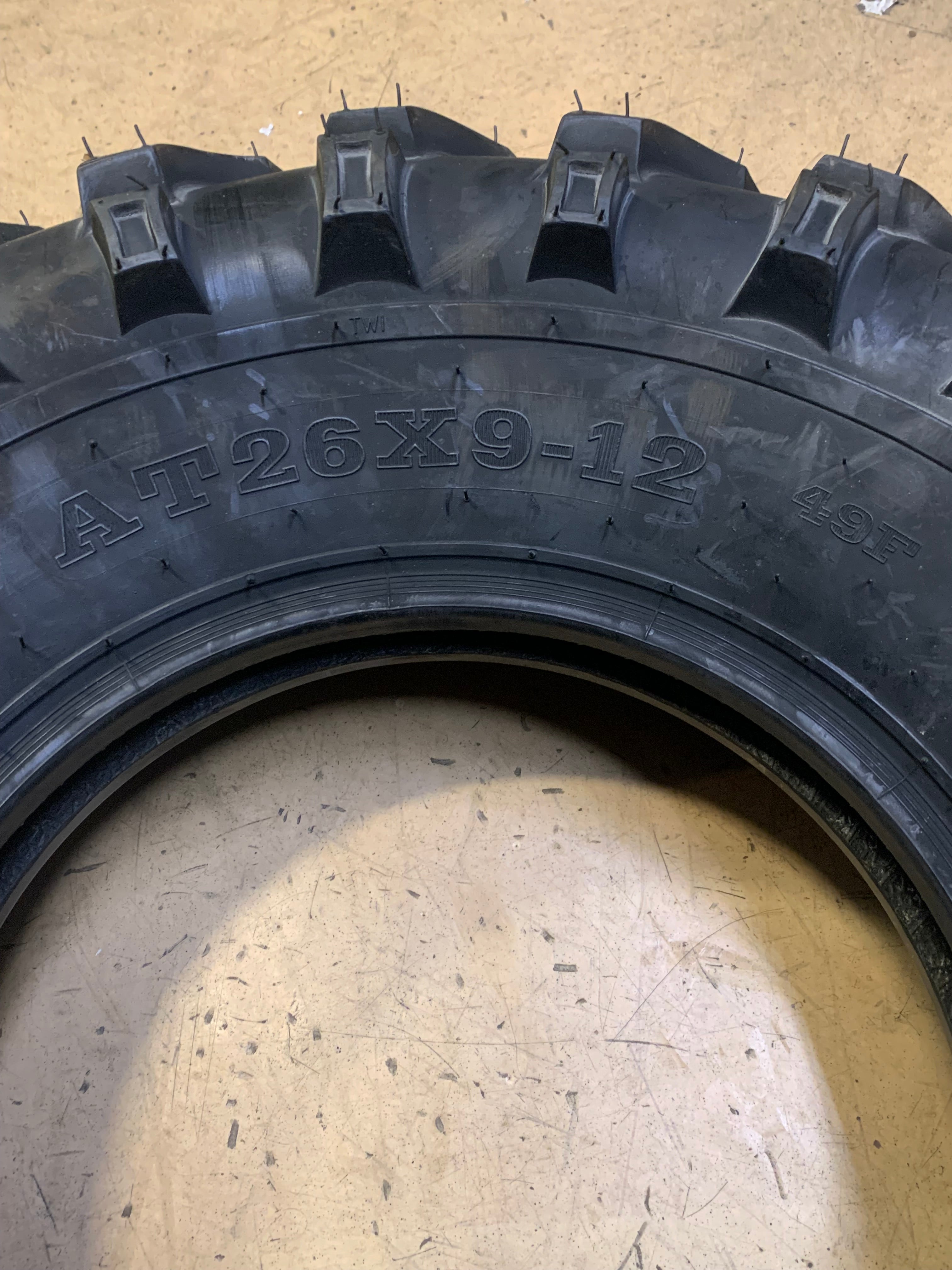 MASSFX BSW AT 26 9 12 49F 6 PLY FRONT ATV/UTV TIRE MS26912