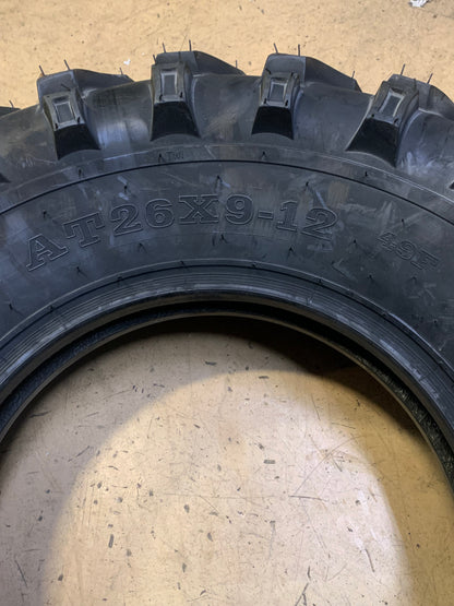 MASSFX BSW AT 26 9 12 49F 6 PLY FRONT ATV/UTV TIRE MS26912