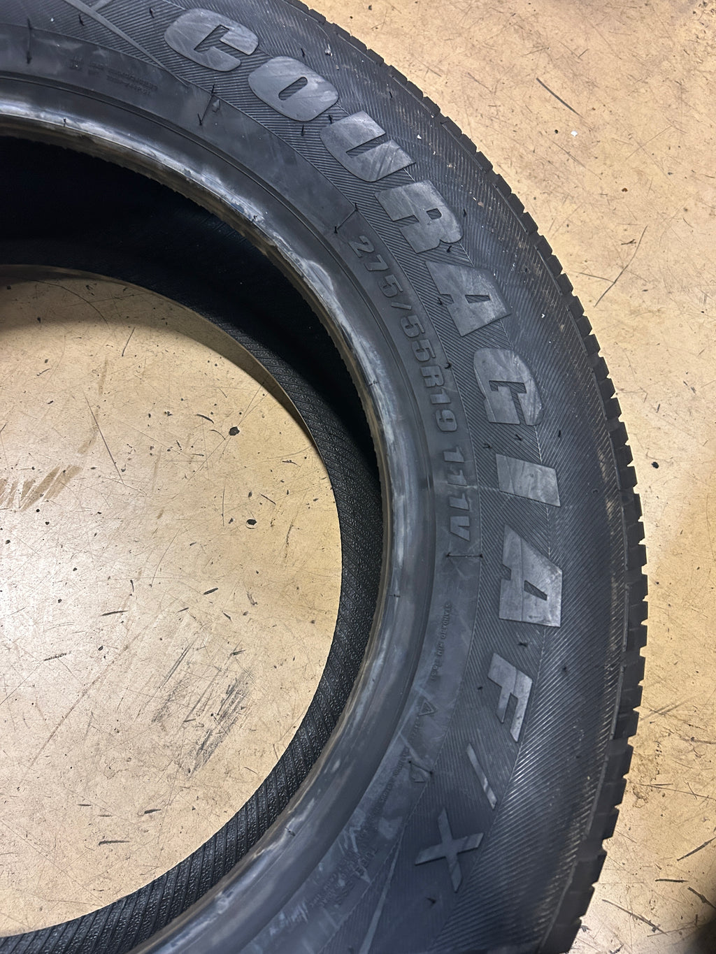 2 NOS FEDERAL COURAGIA F/X BSW P 275 55 19 111V HIGHWAY TIRE 40GI9A