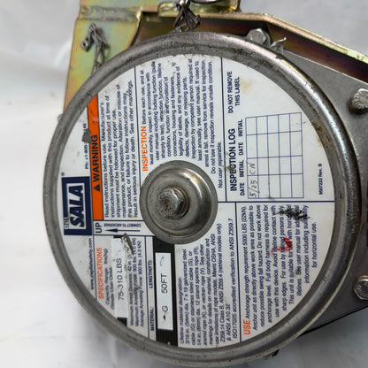 USED DBI SALA 3400115 SELF RETRACTING LIFELINE CONFINED SPACE WINCH 50 FT