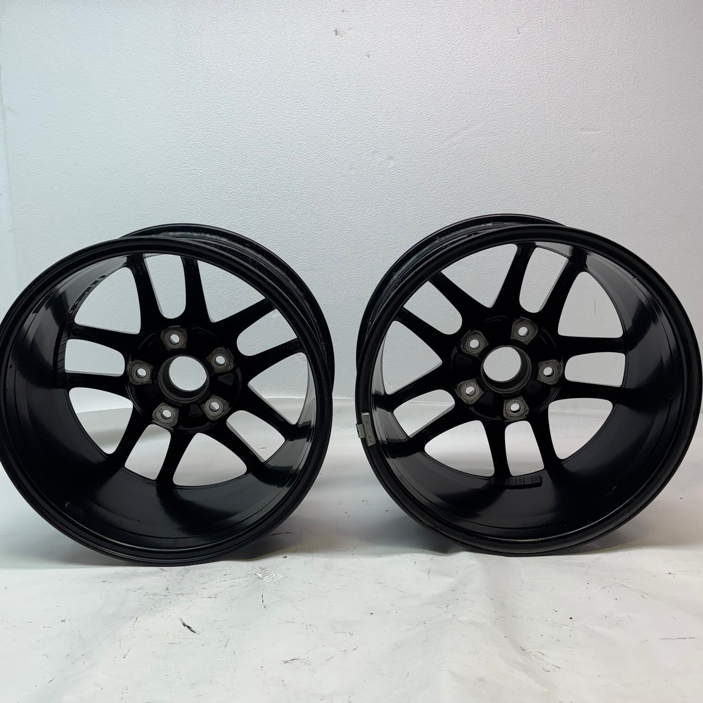 4 USED PORSCHE STAGGERED WHEEL SET F-17X6.5 ET 55 R- 17X12 ET 50 98736212601 98736212206