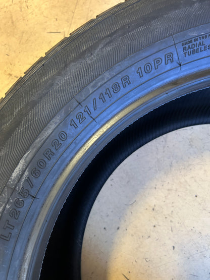 NOS YOKOHAMA GEOLANDAR H/T G056 BSW LT 265 60 20 121/118R 10PLY 110105674