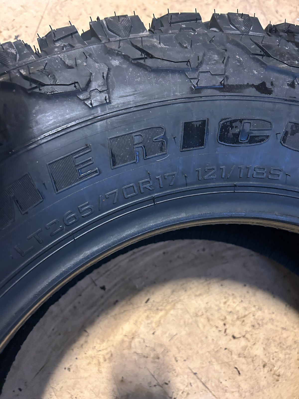 AMERICUS RUGGED A/TR BSW LT 265 70 17 121/118S 10PLY ALL TERRAIN TIRE AMD1707