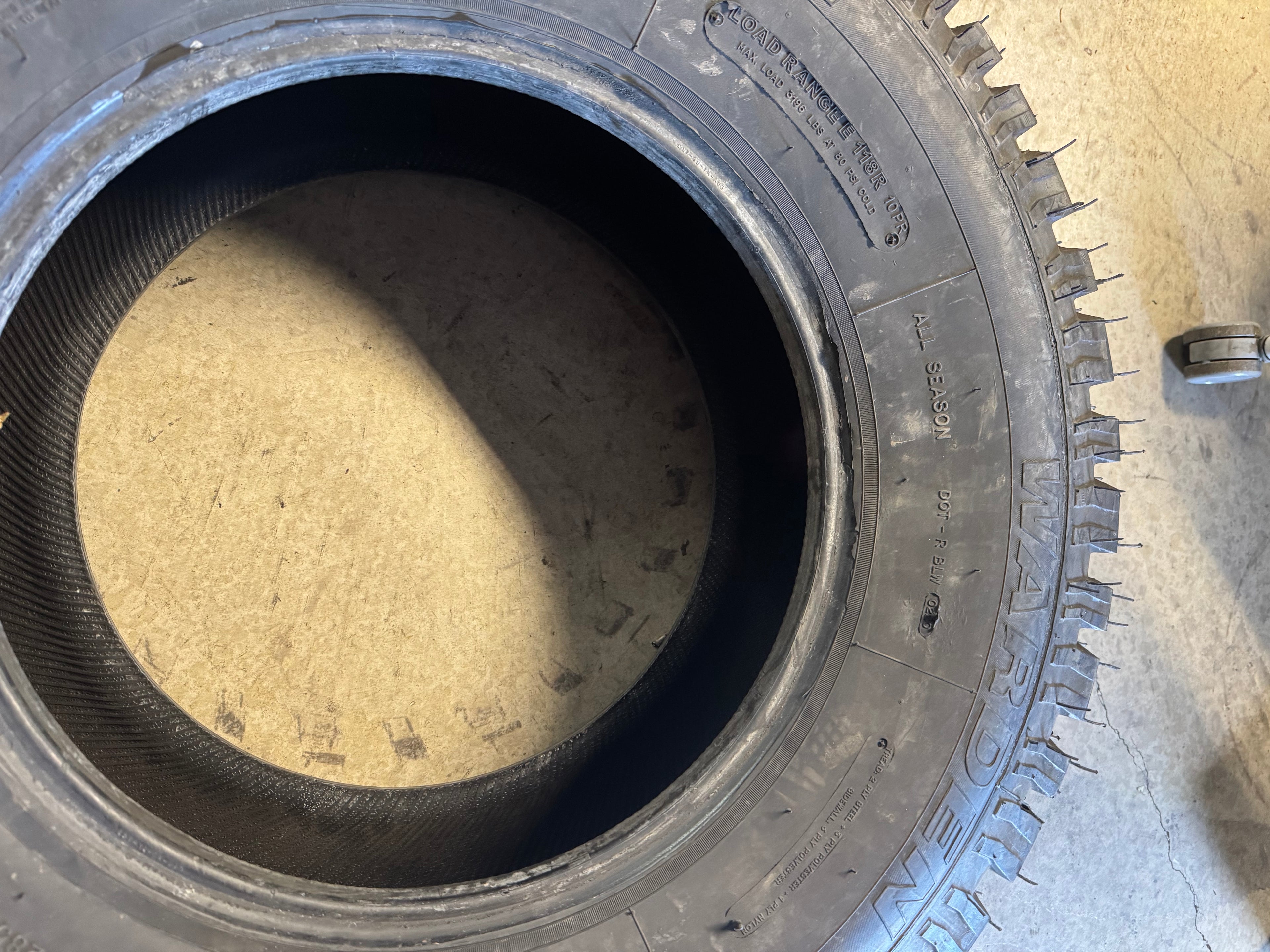 NOS TREADWRIGHT ALL TERRAIN WARDEN BSW LT 285 70 17 118R 10PLY TIRE TATW2857017