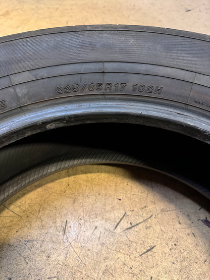 USED YOKOHAMA YK-CTX BSW P 225 65 17 102H ALL SEASON TIRE 110105902