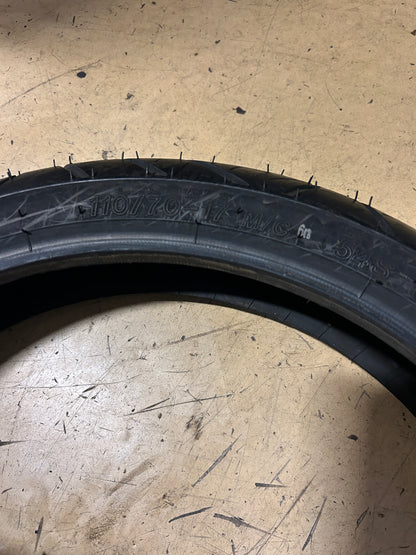 NOS IRC ROAD WINNER RX-01 BSW 110 70 17 54S FRONT MOTORCYCLE TIRE T10285