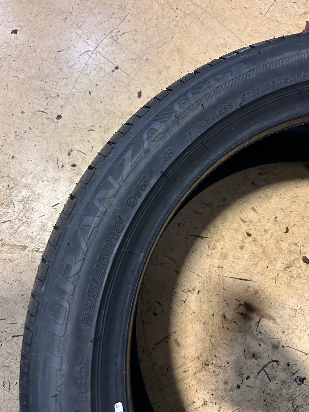 BRIDGESTONE TURANZA EL450 RFT BSW P 225 45 18 91W ALL SEASON TIRE 006374