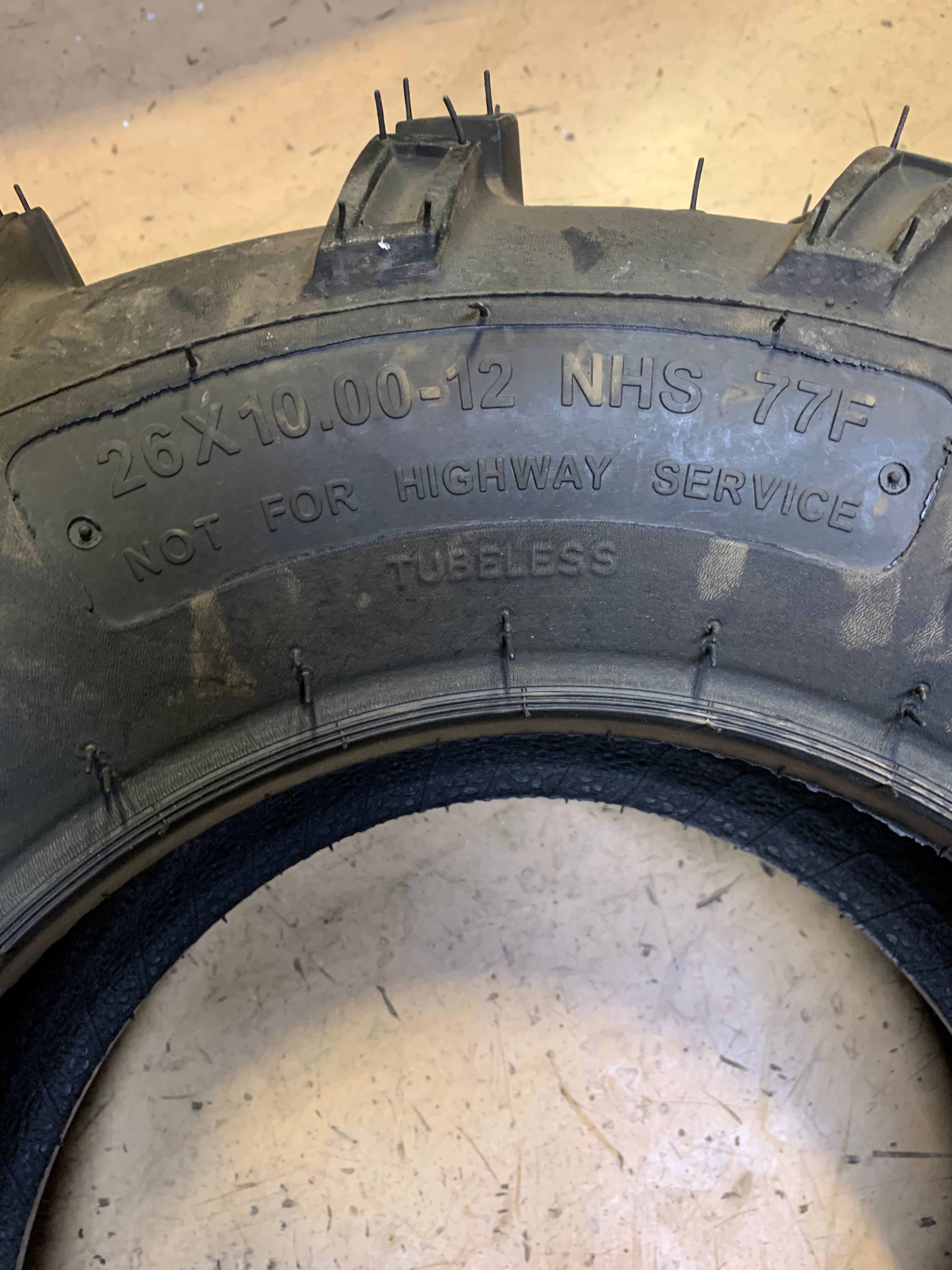 ITP MUD LITE BSW AT 26 10 12 6PLY 77F ATV/UTV TIRE ‎56A343