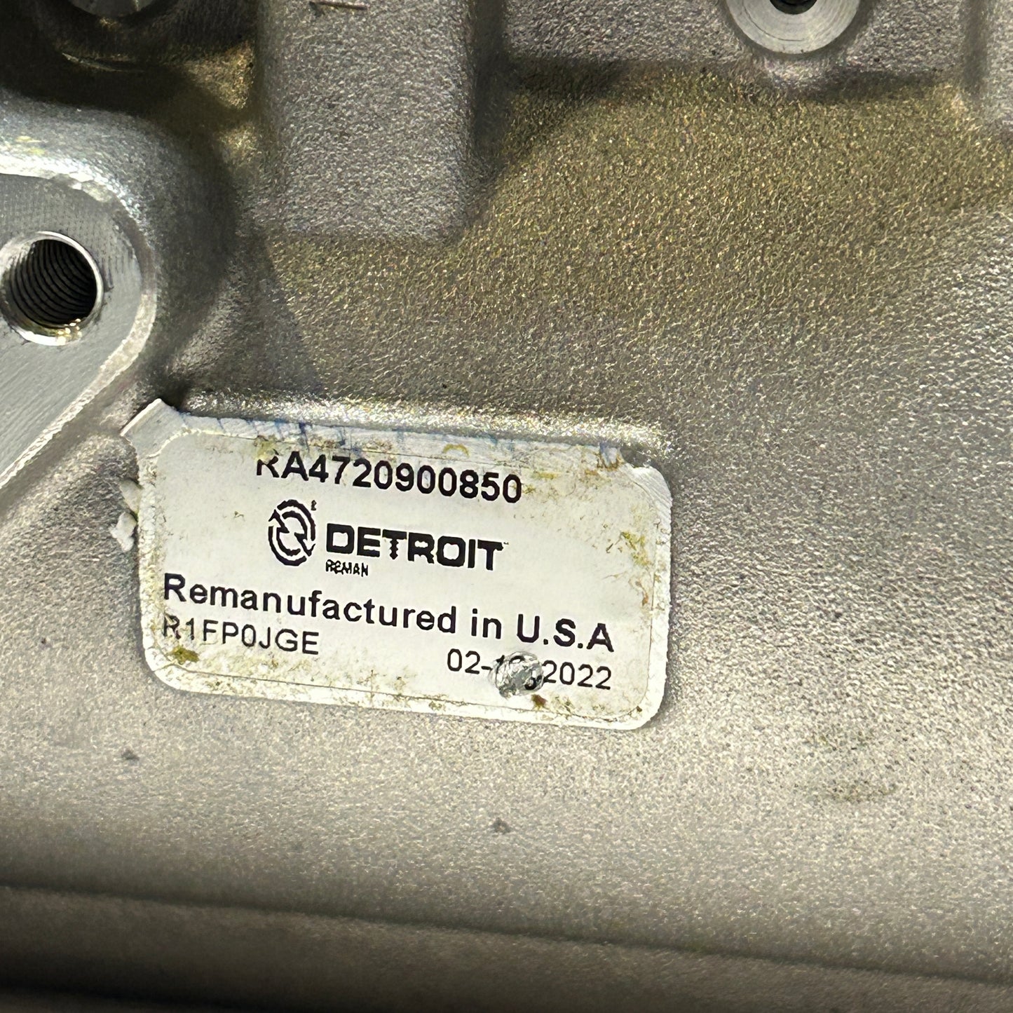 REMAN. GENUINE DETROIT DIESEL HIGH PRESSURE FUEL PUMP RA4720900850