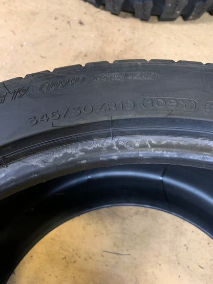 2 MICHELIN PILOT SUPER SPORT BSW P 345 30 19 109Y XL SUMMER TIRE 75804