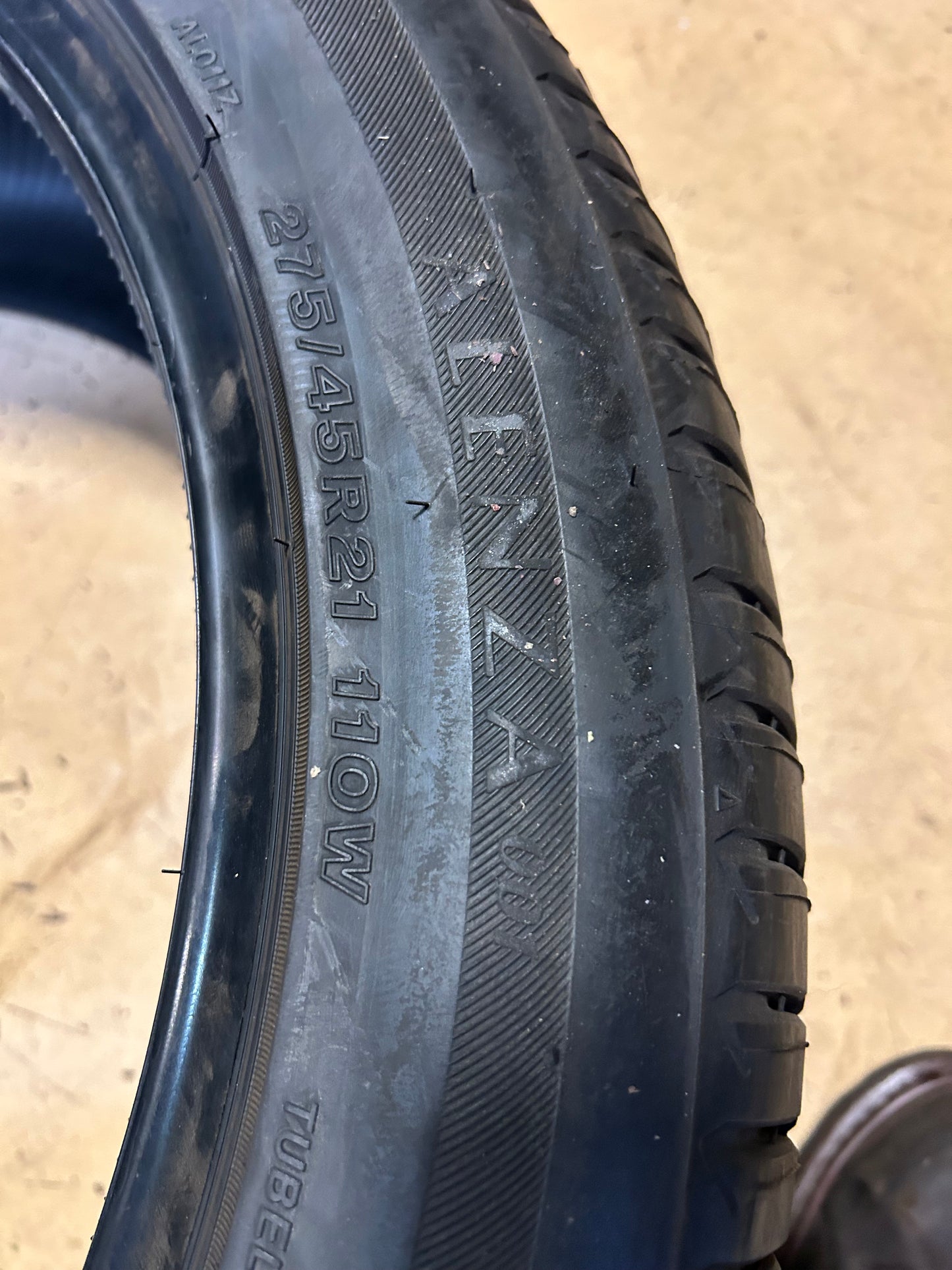 BRIDGESTONE ALENZA 001 BSW P 275 45 21 110W XL ALL SEASON TIRE 1291075116