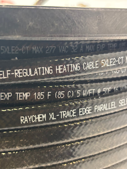 NVENT RAYCHEM HEATING CABLE, SELF-REG, 208 – 277 V 1000 FT DAMAGED REEL