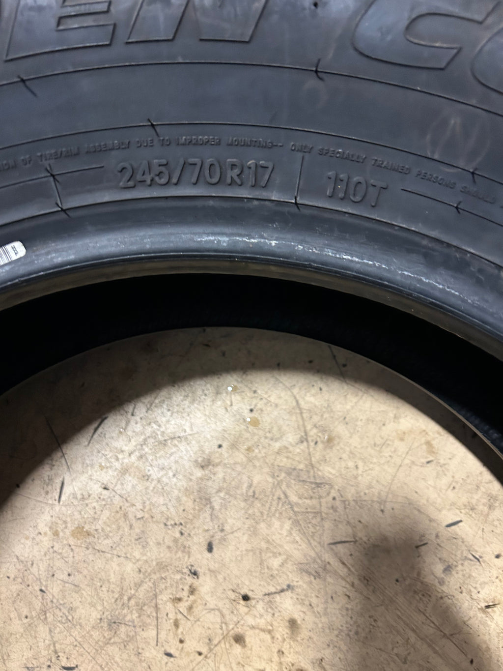 USED 11/32" TOYO OPEN COUNTRY H/T BSW P 245 70 17 110T HIGHWAY TIRE 364800