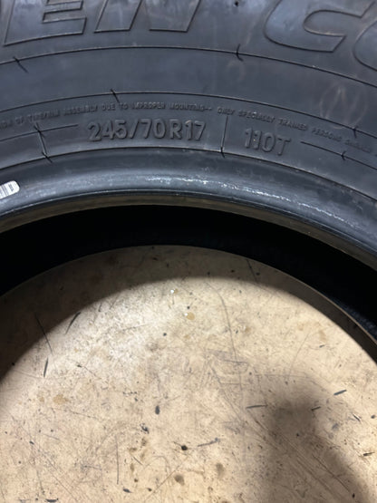 USED 11/32" TOYO OPEN COUNTRY H/T BSW P 245 70 17 110T HIGHWAY TIRE 364800