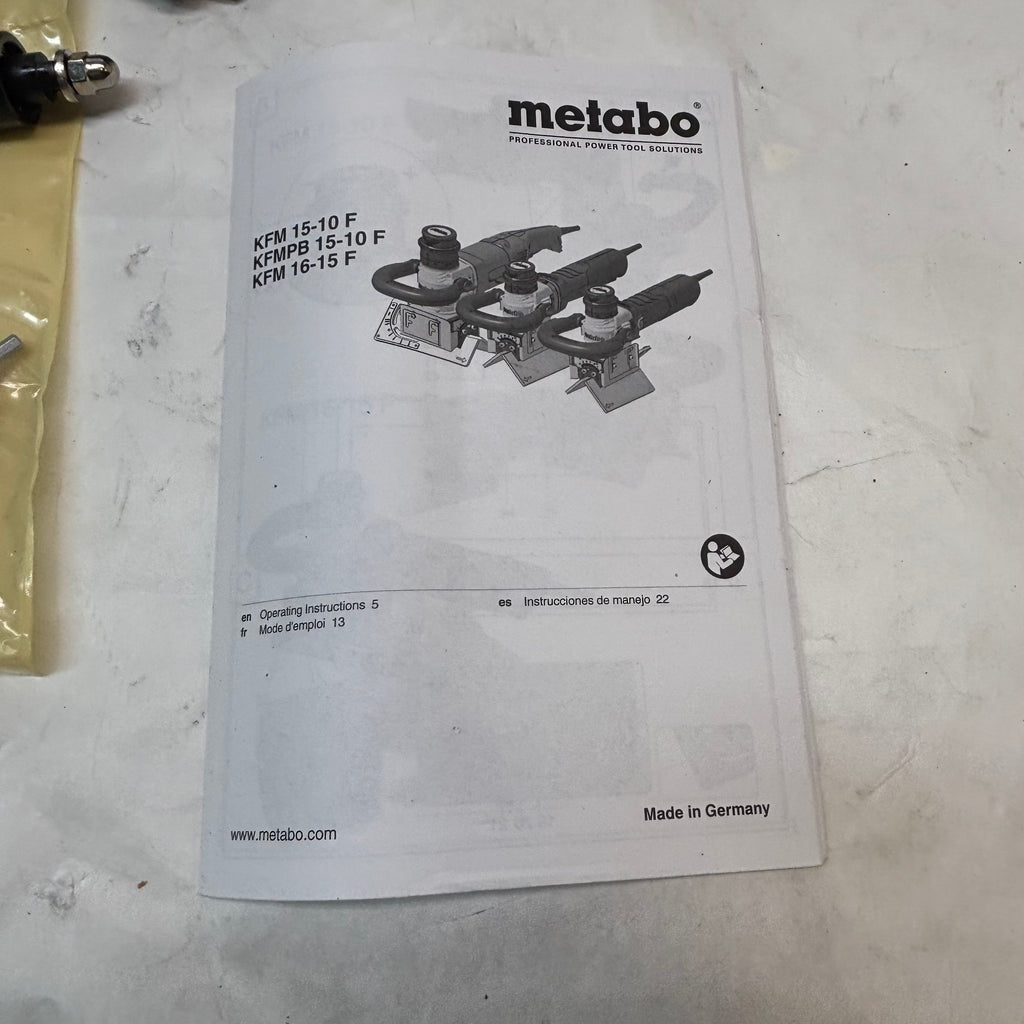 METABO PORTABLE BEVELING MACHINE 10MM SIZE KFM 15-10 F
