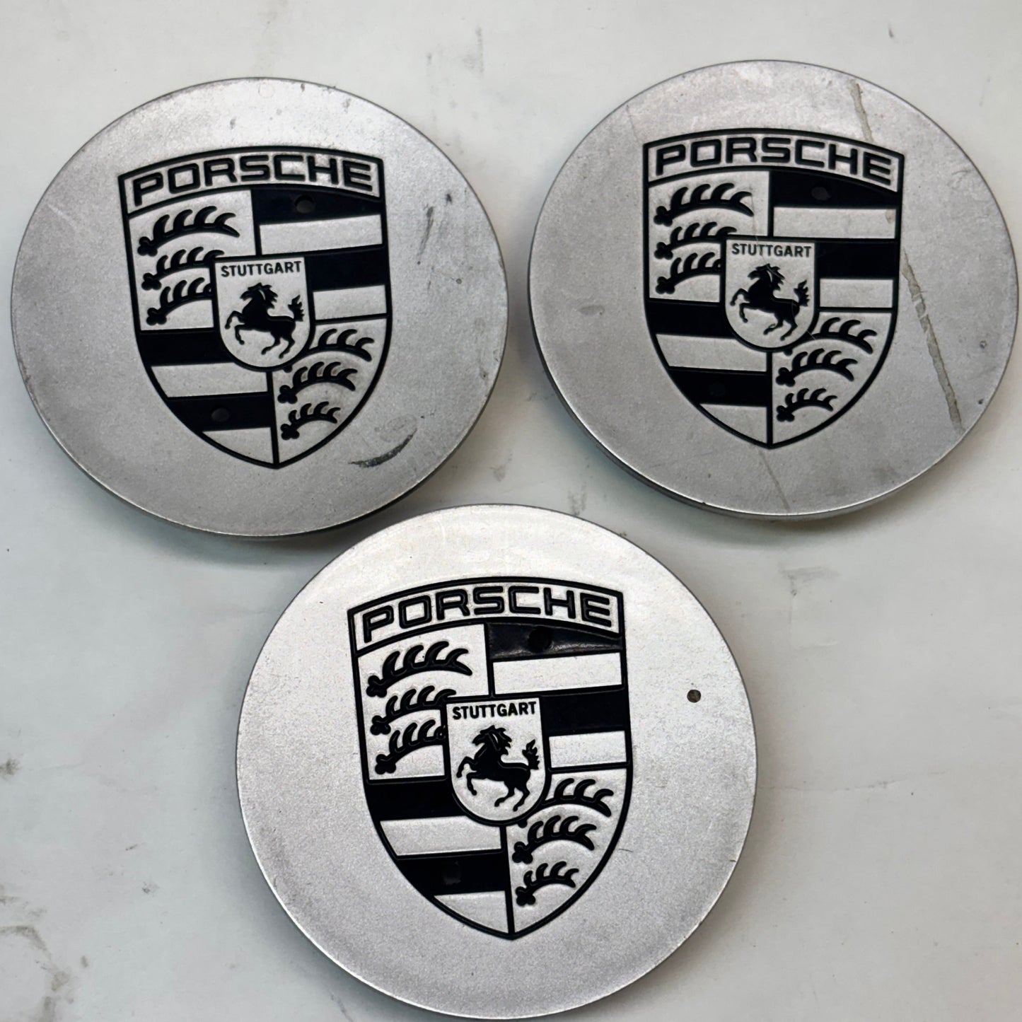 GENUINE PORSCHE 1 REP CAP 911 HUB CAPS GRAY METALLIC 993361303