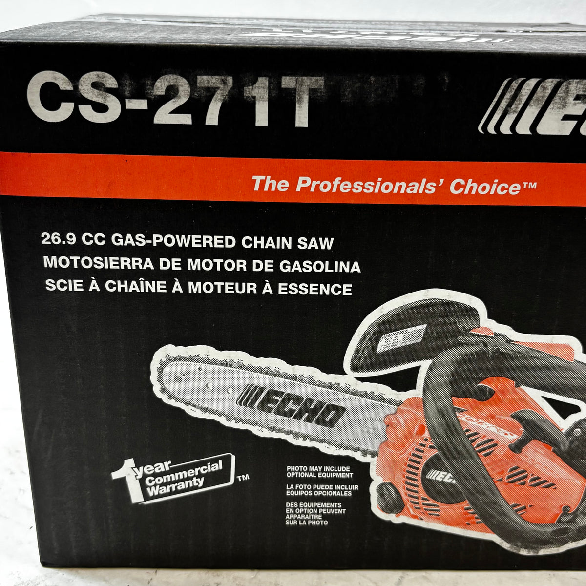 ECHO 12 IN. 26.9 CC GAS 2-STROKE CHAINSAW WITH TOP HANDLE CS-271T