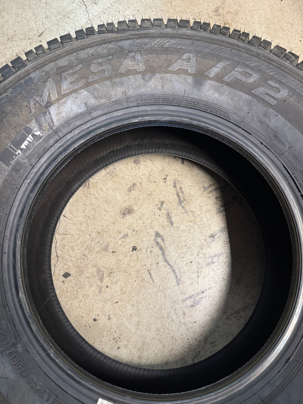 NOS NATIONAL MESA A/P2 BSW LT 285 70 17 121/118S 10PLY HIGHWAY TERRAIN TIRE MSP83