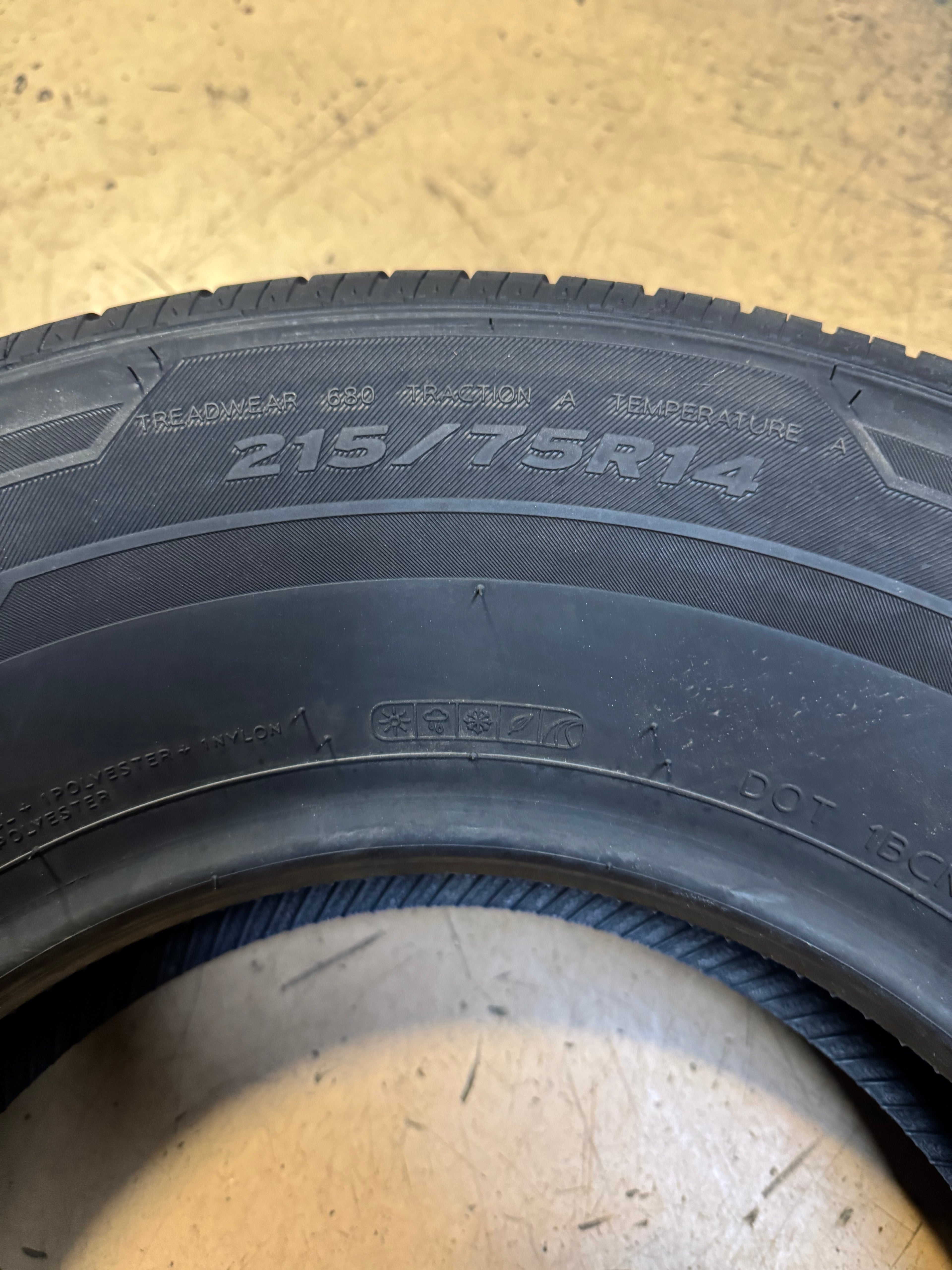 HANKOOK KINERGY ST BSW P 215 75 14 100T SL ALL SEASON TIRE 1021910