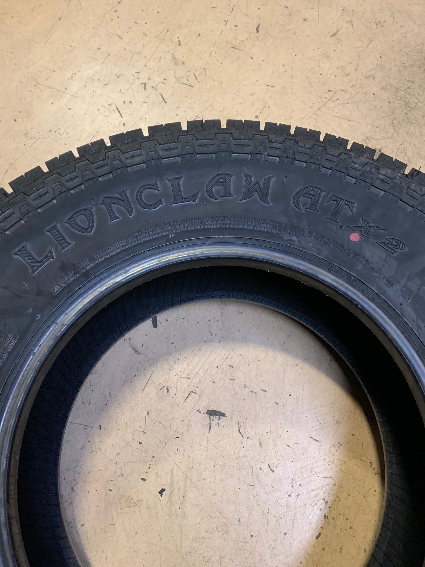 LIONHART LIONCLAW ATX2 BSW LT 245 75 16 120/116S 10 PLY ALL TERRAIN TIRE LHSTATX1675040