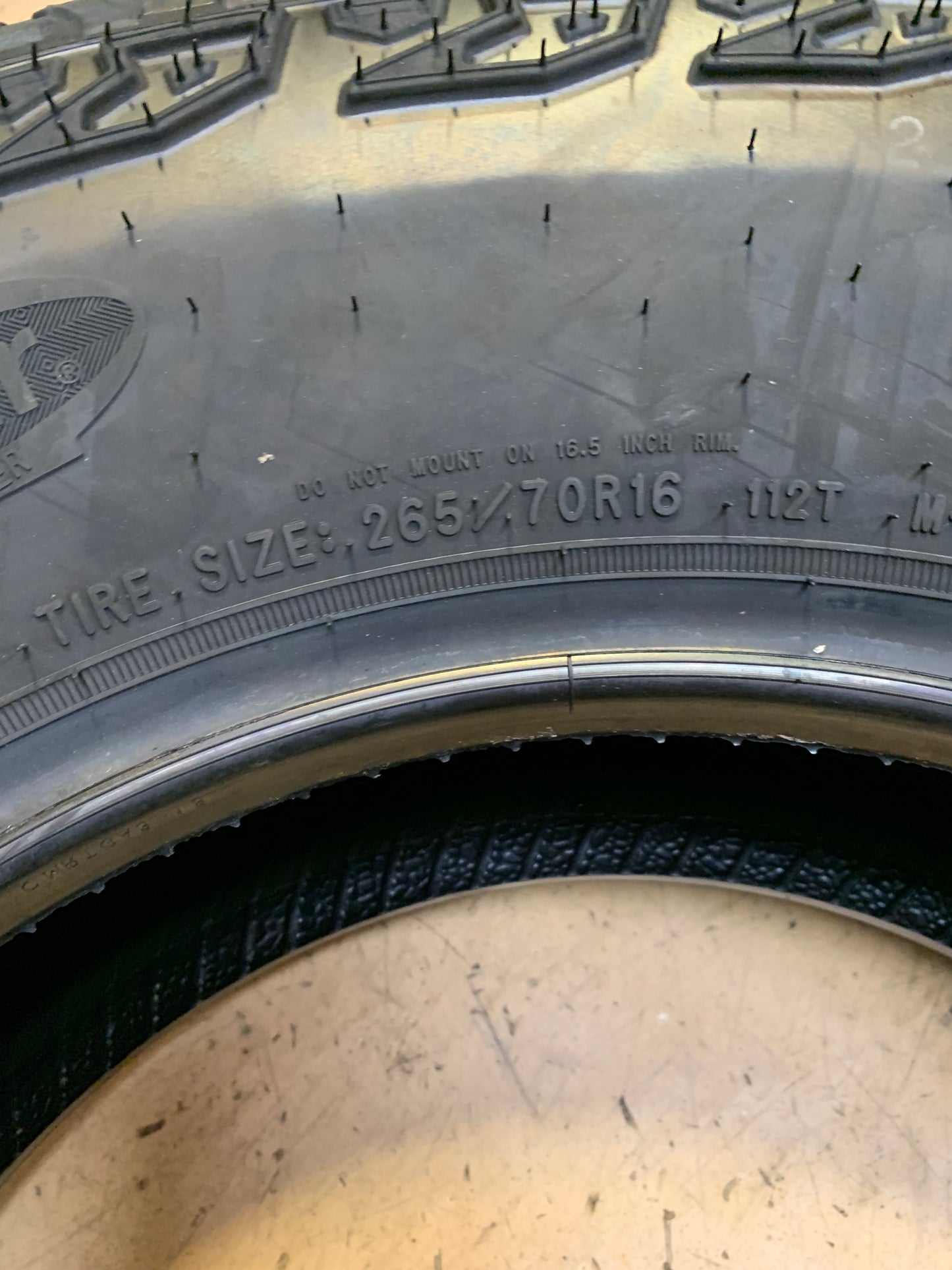 2 GOODYEAR WRANGLER TERRITORY AT BSW P  265 70 16 112T ALL TERRAIN TIRE 734070640