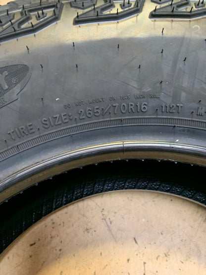 2 GOODYEAR WRANGLER TERRITORY AT BSW P  265 70 16 112T ALL TERRAIN TIRE 734070640