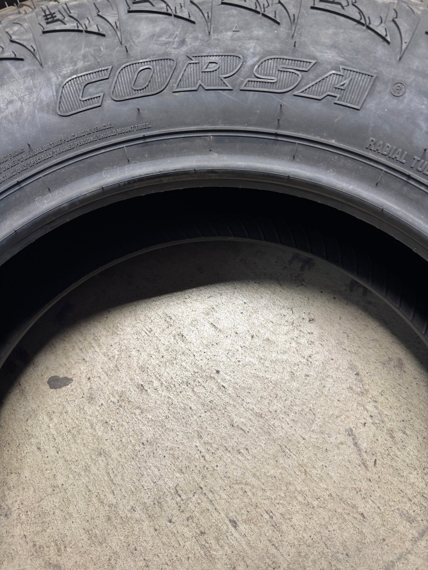 NOS CORSA HIGHWAY TERRAIN PLUS BSW LT 235 80 17 120/117S 10PLY  TIRE COMSID0025