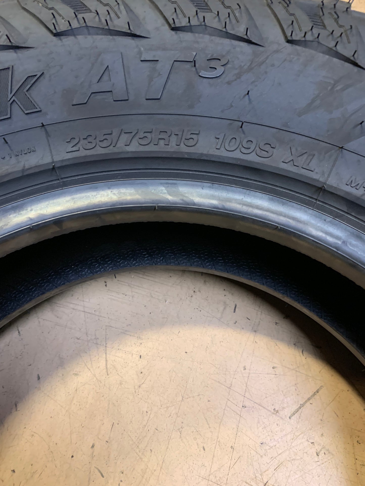 ACHILLES DESERT HAWK AT3 BSW P 235 75 15 109S XL ALL SEASON TIRE ADK64