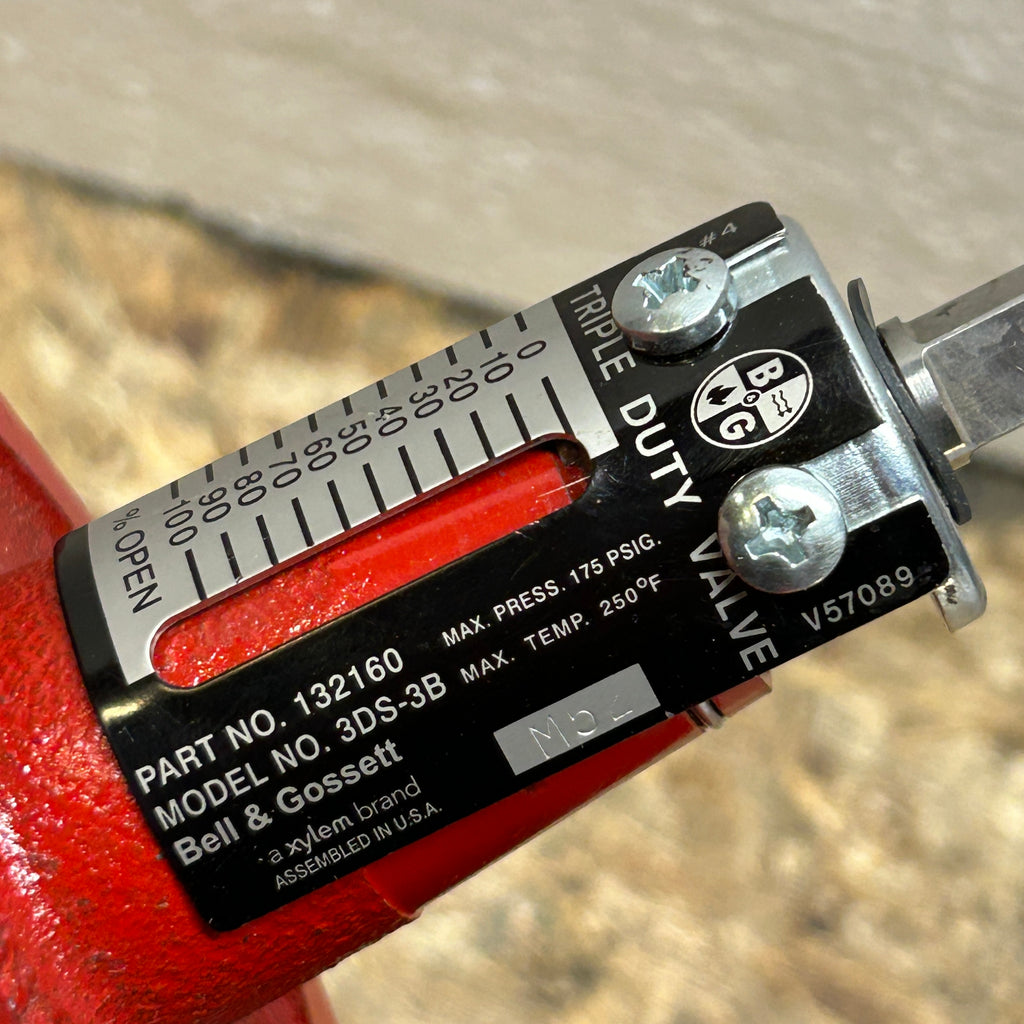 XYLEM BELL & GOSSET  3DS-3B 3" TRIPLE DUTY VALVE RED  132160