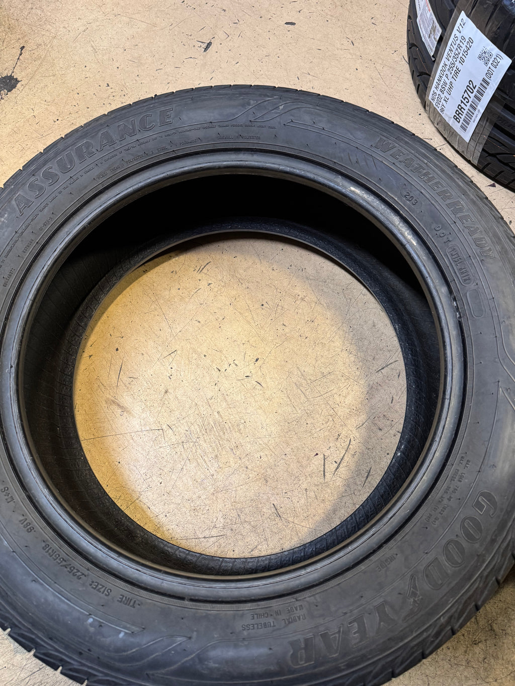 USED GOODYEAR ASSURANCE WEATHERREADY BSW P 225 55 18 98V ALL WEATHER TIRE 767880537