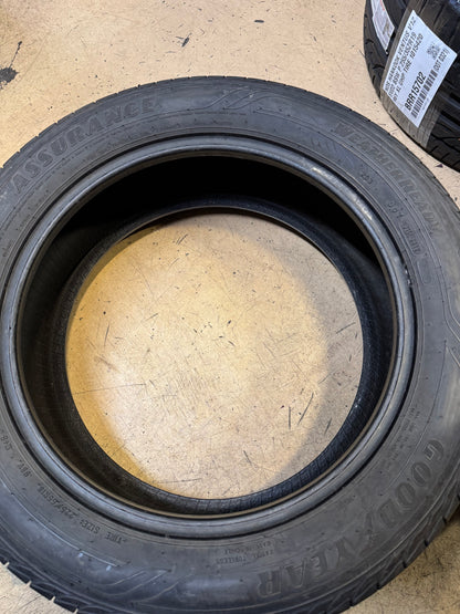 USED GOODYEAR ASSURANCE WEATHERREADY BSW P 225 55 18 98V ALL WEATHER TIRE 767880537
