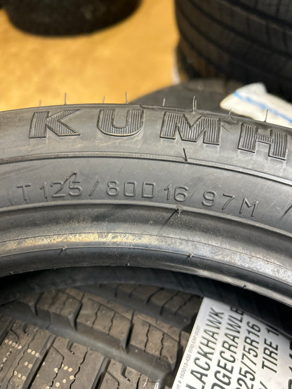 KUMHO 121 BSW P T125 80 16 97M SPARE TIRE 5003213