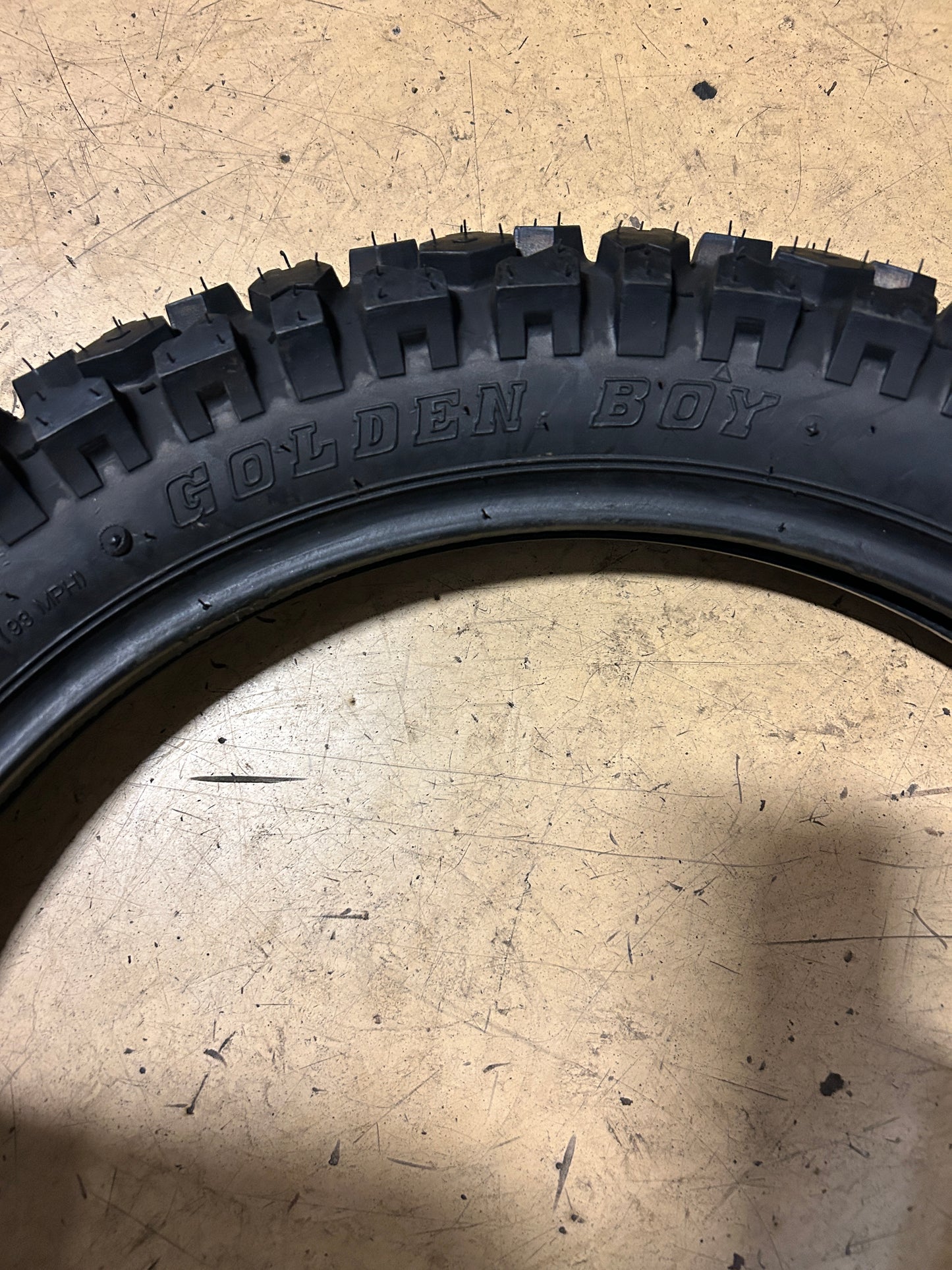 GOLDEN BOY TRAIL TIRE SR244 BSW 3 16 45P DUAL DIRT BIKE TIRE GBSR244316