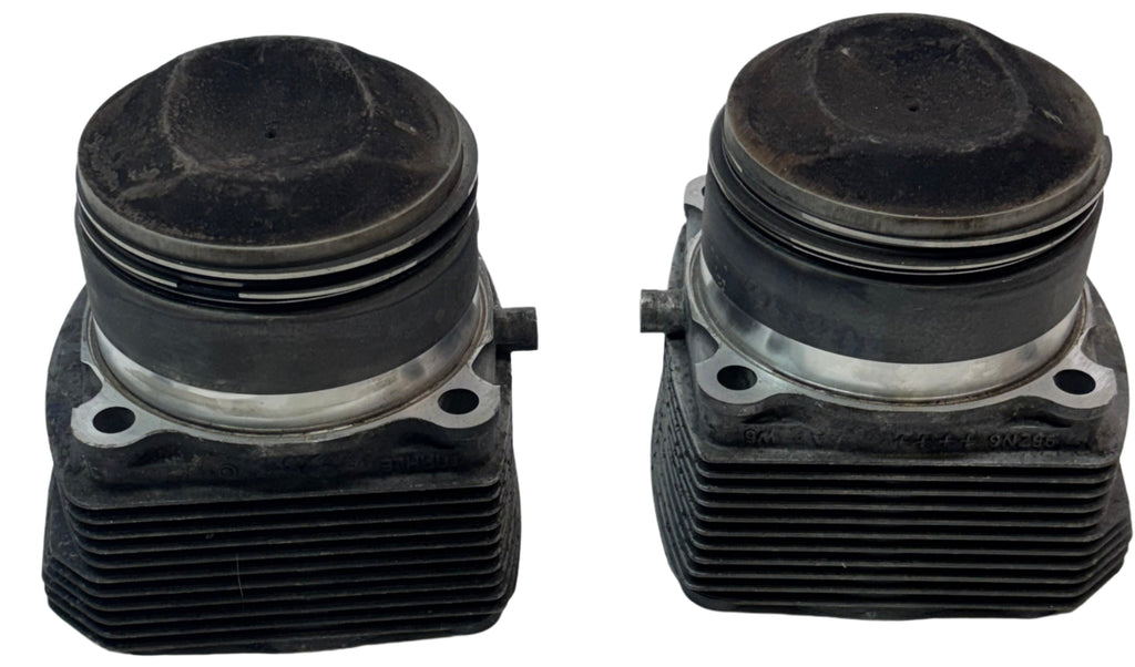 2 USED GENUINE PORSCHE 964 3.6L PISTONS, CYLINDERS, PINS, RINGS 95ZN6 ++++