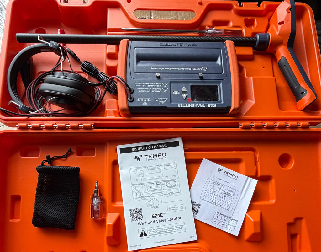 TEMPO COMMUNICATIONS 521E WIRE & VALVE LOCATING SYSTEM