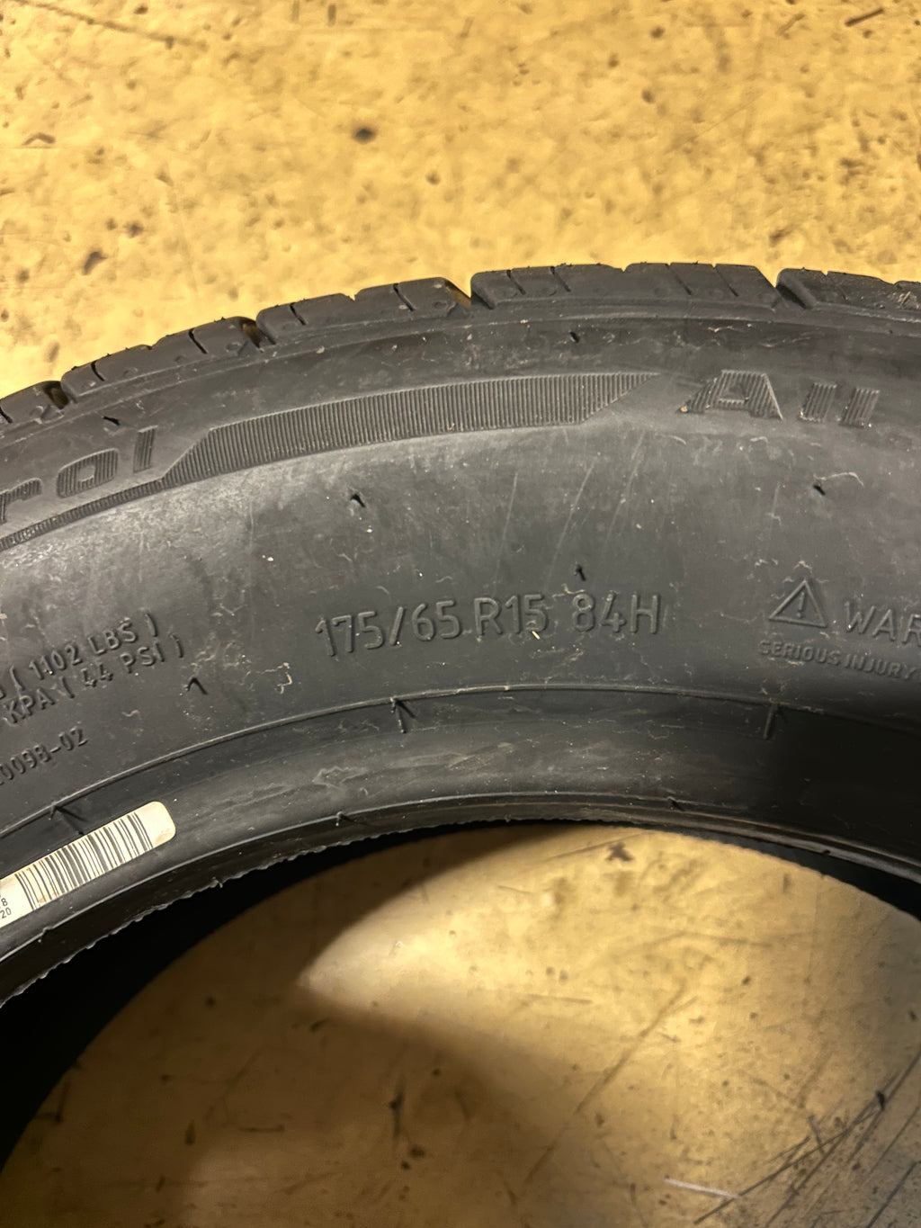 2 BFGOODRICH ADVANTAGE CONTROL BSW P 175 65 15 84H ALL SEASON TIRE 62286