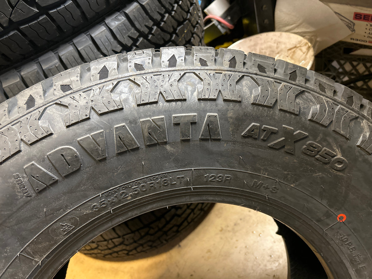 ADVANTA ATX 850 BSW LT 35 12.5 18 123R 10PLY ALL TERRAIN TIRE ADV3312