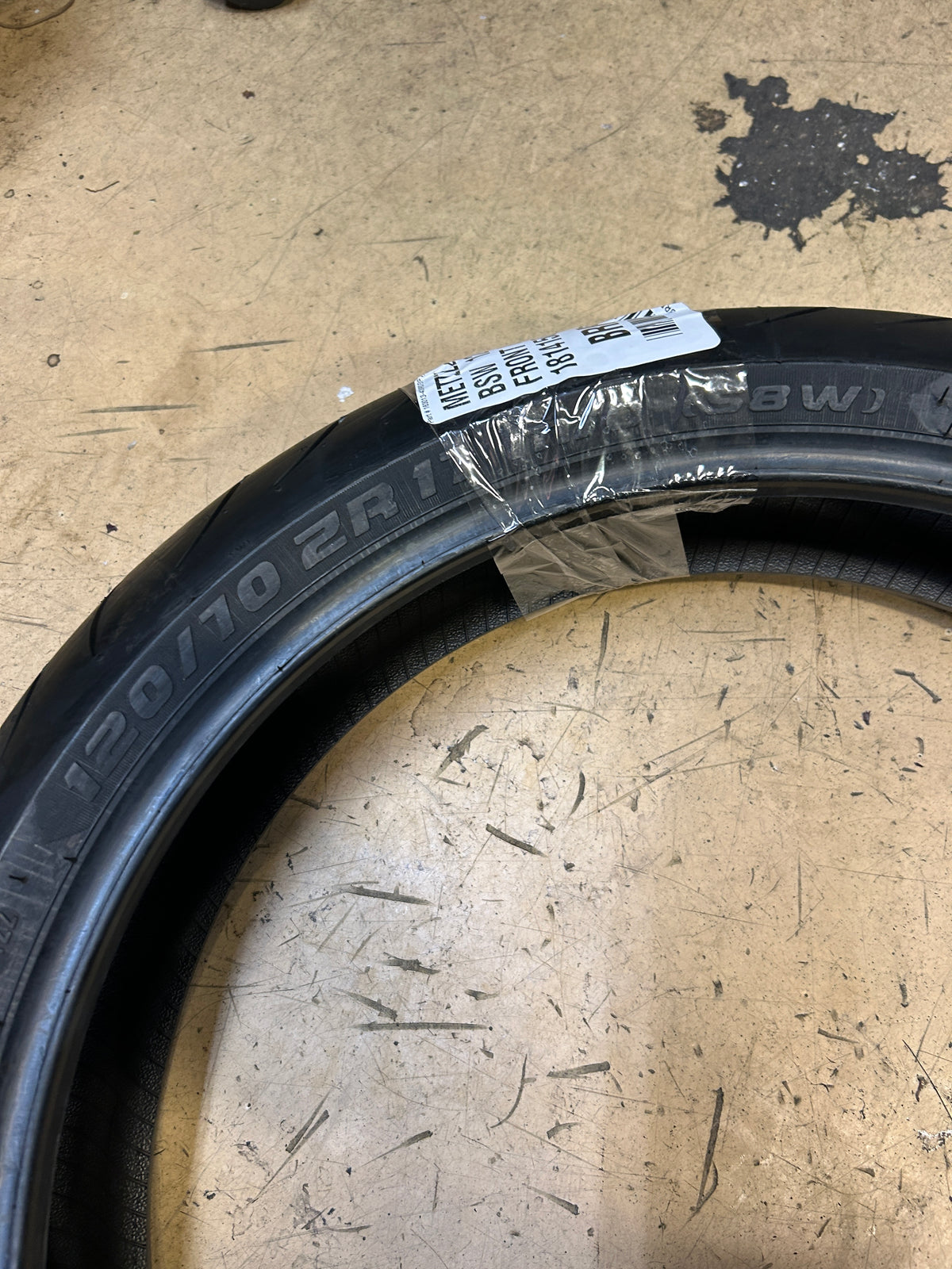 METZELER SPORTEC M9 RR BSW 120 70 17 58W FRONT MOTORCYCLE TIRE 1814150