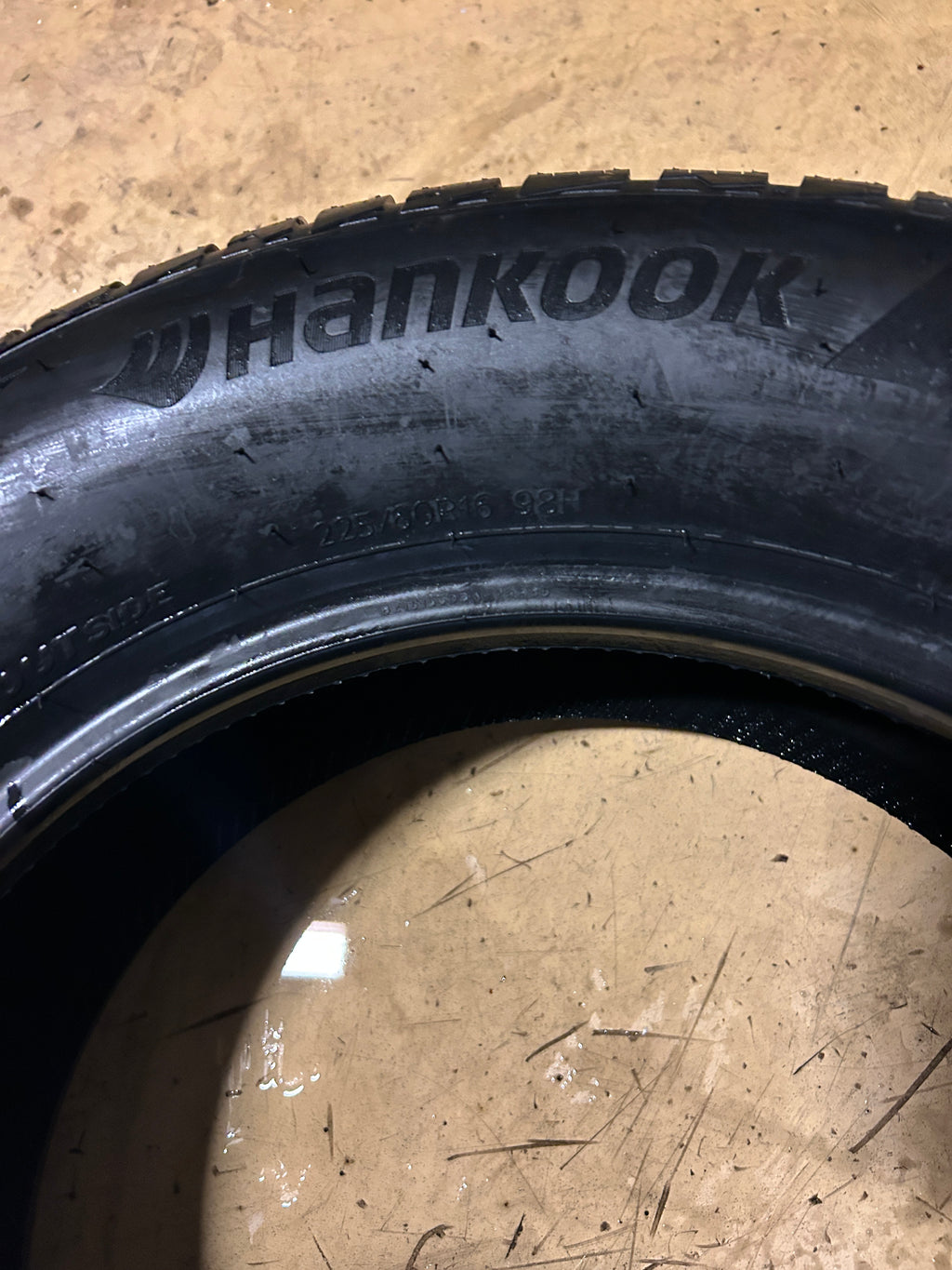 4 HANKOOK WEATHERFLEX GT BSW P 225 60 16 98H ALL WEATHER TIRE 1035976