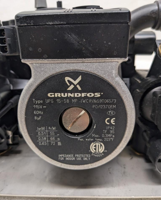 NTI 84744 GRUNDFOS COMBI BLOCK IWC MISSING VALVE DAMAGED SAFETY CLIP