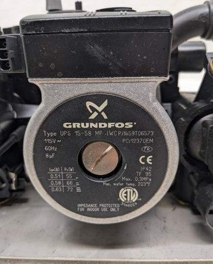 NTI 84744 GRUNDFOS COMBI BLOCK IWC MISSING VALVE DAMAGED SAFETY CLIP