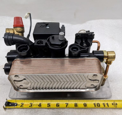 NTI 84744 GRUNDFOS COMBI BLOCK IWC MISSING VALVE DAMAGED SAFETY CLIP