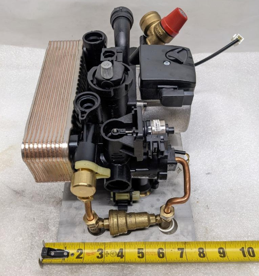 NTI 84744 GRUNDFOS COMBI BLOCK IWC MISSING VALVE DAMAGED SAFETY CLIP