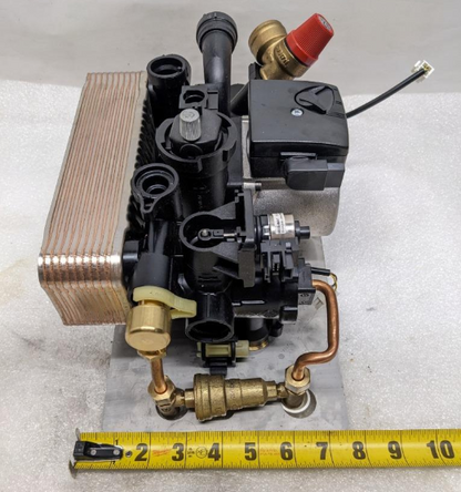 NTI 84744 GRUNDFOS COMBI BLOCK IWC MISSING VALVE DAMAGED SAFETY CLIP