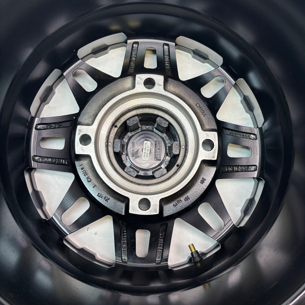 2 TUSK TD672 BLACK MATTER WHEELS 15X7 ET 30 4X6-1/4