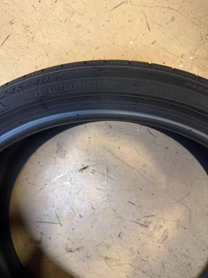 2 MICHELIN PRIMACY TOUR A/S (GOE) BSW P 245 40 21 100V XL ALL SEASON TIRE 06321