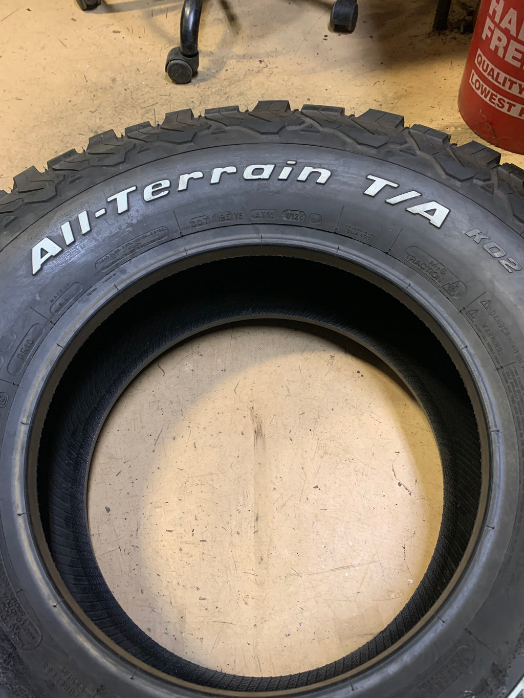 BFGOODRICH ALL-TERRAIN TA KO2 LT 295 70 17 121/118S LRE ALL TERRAIN TIRE 69195