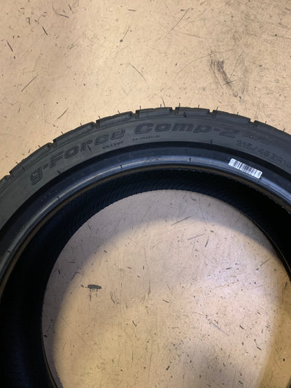 BFGOODRICH G-FORCE COMP-2 A/S PLUS P 215 45 18 93W XL UHP TIRE 29567